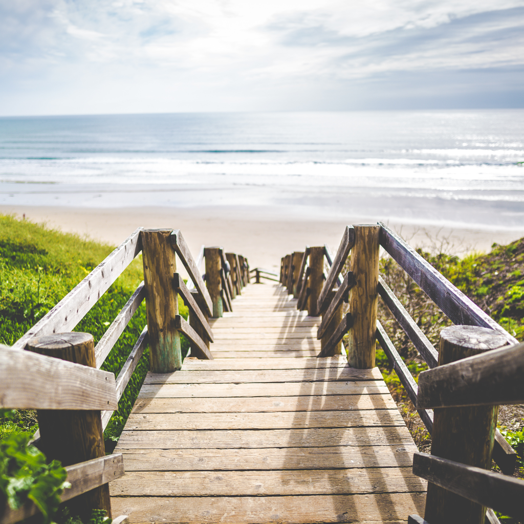 vue de la plage Des cheveux avec un look retour de vacances à la mer