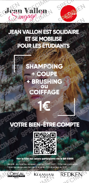Coupon solidaire new JV non conforme Solidarité pour nos étudiants : coupon 1€